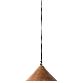 SUROWA MIEDZIANA LAMPA WISZĄCA ARON 34,5 CM